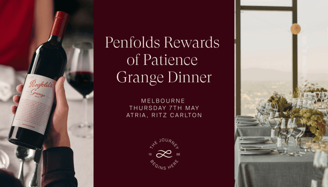 Penfolds Rewards of Patience Grange Dinner Melbourne 2026 Ticket image number 0