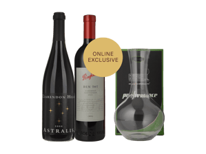 LANGTONS Clarendon Hills Astralis and Penfolds 707 Twin pack with Bonus Decanter, 3 Pack MV Case