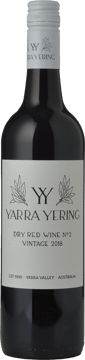 YARRA YERING Dry Red Wine No.2 Shiraz, Yarra Valley 2018 Bottle image number 0