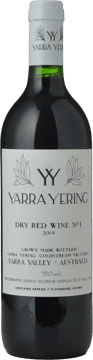 YARRA YERING Dry Red Wine No.1 Cabernets, Yarra Valley 2001 Bottle image number 0