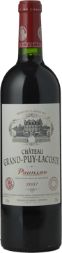 CHATEAU GRAND-PUY-LACOSTE 5me cru classe, Pauillac 2007 Bottle image number 0