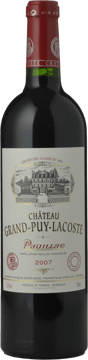 CHATEAU GRAND-PUY-LACOSTE 5me cru classe, Pauillac 2007 Bottle image number 0