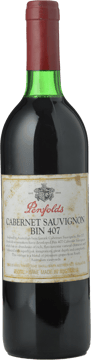 PENFOLDS Bin 407 Cabernet Sauvignon, South Australia 1996 Bottle image number 0