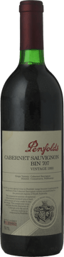 PENFOLDS Bin 707 Cabernet Sauvignon, South Australia 1993 Bottle image number 0