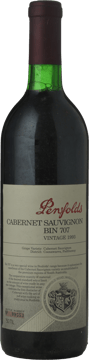 PENFOLDS Bin 707 Cabernet Sauvignon, South Australia 1993 Bottle image number 0