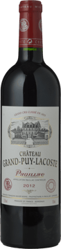 CHATEAU GRAND-PUY-LACOSTE 5me cru classe, Pauillac 2012 Bottle image number 0