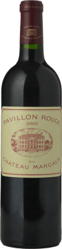 PAVILLON ROUGE DU CHATEAU MARGAUX Second wine of Chateau Margaux, Margaux 2005 Bottle image number 0