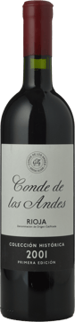 BODEGAS OLLAURI Condes de Los Andes, Rioja 2001 Bottle image number 0