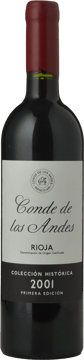 BODEGAS OLLAURI Condes de Los Andes Coleccion Historica, La Rioja DOCa 2001 Bottle image number 0