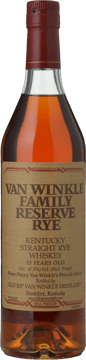 OLD RIP VAN WINKLE Family Reserve 13 Years Old Rye 47.8% ABV, Kentucky NV Bottle image number 0