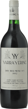 YARRA YERING Dry Red Wine No.1 Cabernets, Yarra Valley 1992 Bottle image number 0