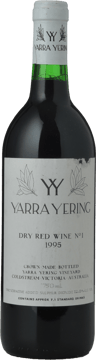 YARRA YERING Dry Red Wine No.1 Cabernets, Yarra Valley 1995 Bottle image number 0