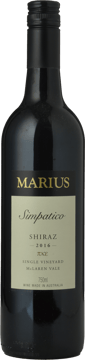 MARIUS WINES Simpatico Single Vineyard Shiraz, McLaren Vale 2016 Bottle image number 0