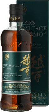 HOMBO SHUZO CO LTD Mars Maltage Cosmo Manzanilla Finish 42% ABV Whisky, Japan NV 700ml image number 0