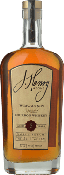 J. HENRY & SONS Small Batch 5 Year Old 46% ABV Bourbon, New Richmond NV Bottle image number 0