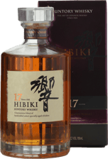 SUNTORY Hibiki 17 Year Old Japanese Whisky 43% ABV, Japan NV 700ml