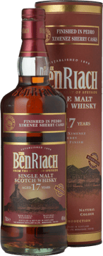 BENRIACH 17 Years Old Pedro Ximenez Sherry Casks 46% ABV, Speyside NV 700ml image number 0