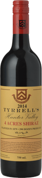 TYRRELL'S 4 Acres Shiraz, Hunter Valley 2014 Bottle image number 0