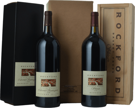 ROCKFORD Langtons Classification VIII The Rockford wines 2008 Basket Press Shiraz, 2001 Tirage/2023 Disgorge Sparkling Black Shiraz and 2008 Rifle Range Cabernet Sauvignon, Barossa Valley MV Set image number 0