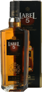 LABEL 5 Classic Black Blended Scotch 40% ABV, Scotland NV 700ml image number 0