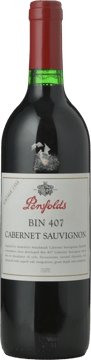 PENFOLDS Bin 407 Cabernet Sauvignon, South Australia 1998 Bottle image number 0