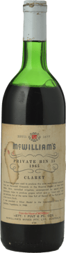 MCWILLIAM'S WINES Private Bin 35 Claret, Riverina 1965 Bottle image number 0