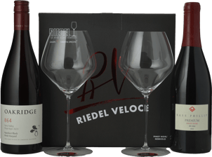 LANGTONS Victorian Pinot with RIEDEL Veloce 6330/07 Pinot Noir/Nebbiolo Twin Pack, 3 Pk Pinot Noir MV Case