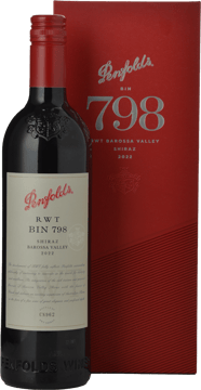 PENFOLDS Bin 798 RWT Gift Box Shiraz, Barossa Valley 2022 Bottle image number 0