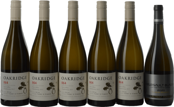 LANGTONS OAKRIDGE ESTATE 864 Funder and Diamond Vineyard Drive Block Chardonnay with LAURENT PONSOT 1er Cru Cuvée du Myosotis, Meursault-Blagny 6 Pack  MV Case image number 0