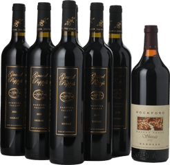 LANGTONS 1847 WINERY Grand Pappy's Shiraz, Barossa Valley with ROCKFORD Basket Press Shiraz 7 Pack  MV Case image number 0