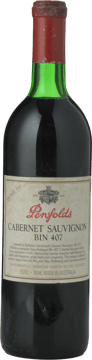 PENFOLDS Bin 407 Cabernet Sauvignon, South Australia 1990 Bottle image number 0