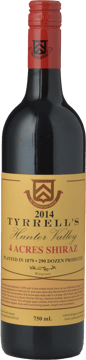 TYRRELL'S 4 Acres Shiraz, Hunter Valley 2014 Bottle image number 0