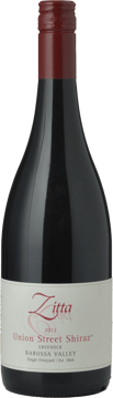 ZITTA WINES Union street Single Vineyard Shiraz, Barossa Valley 2013 Bottle image number 0
