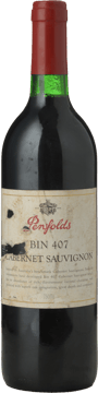 PENFOLDS Bin 407 Cabernet Sauvignon, South Australia 1998 Bottle image number 0