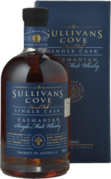 SULLIVANS COVE French Oak Cask td0289 49.1 abv Single Malt Whisky, Tasmania NV 700ml image number 0