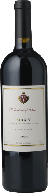 ROBERTSON'S CLARE  VINEYARDS Max V Cabernet Blend, Clare Valley 2005