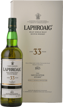 LAPHROAIG 33 Year Old Single Malt Whisky 49.9% ABV The Ian Hunter Story Book 3: Source Protector, Islay NV 700ml image number 0
