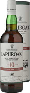 LAPHROAIG 10 Year Old Single Malt Scotch  Whisky Sherry Cask Finish 48% ABV, Islay NV 700ml image number 0