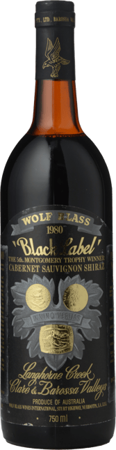 WOLF BLASS WINES Black Label, South Australia 1980