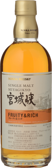 THE NIKKA WHISKY DISTILLING CO Miyagikyo Fruity & Rich 55 % ABV Single Malt Whisky, Japan NV