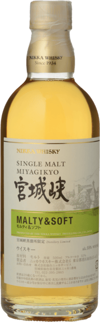 THE NIKKA WHISKY DISTILLING CO Miyagikyo Malty & Soft 55% ABV Single Malt Whisky, Japan NV