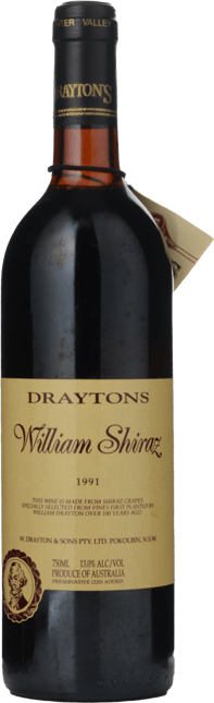 DRAYTONS FAMILY WINES William Old Vines Shiraz, Hunter Valley 1991