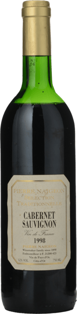 PIERRE NAIGEON Selection Traditionnelle Cabernet, Vin de Pays d'Oc 1998