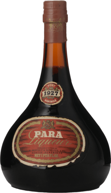 SEPPELT Single Vintage Para Liqueur Port, South Australia 1927 ...