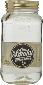 OLE SMOKY DISTILLERY White Lightning Moonshine 50% ABV, Tennessee NV Bottle image number 0