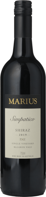 MARIUS WINES Simpatico Single Vineyard Shiraz, McLaren Vale 2019
