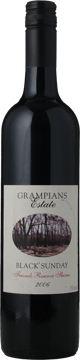 GRAMPIANS ESTATE Black Sunday Friends Reserve Shiraz, Victoria 2006 Bottle image number 0