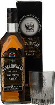 BLACK DOUGLAS Deluxe Scotch Whisky with bonus tumbler glass 37.5% ABV, Scotland NV Bottle image number 0