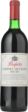 PENFOLDS Bin 407 Cabernet Sauvignon, South Australia 1990 Bottle image number 0