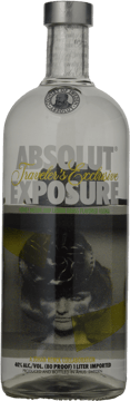 ABSOLUT Exposure Honey Melon & Lemongrass 40% ABV Vodka, Sweden NV One Litre Bottle image number 0